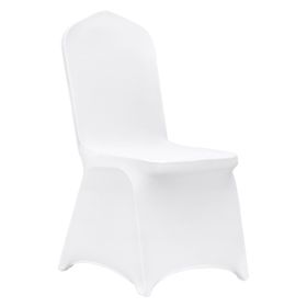 VEVOR Stretch Spandex Folding Chair Covers, Universal Fitted Chair Cover, Removable Washable Protective Slipcovers, for Wedding, Holiday, Banquet (Color: White, Quantity: 150 PCS)